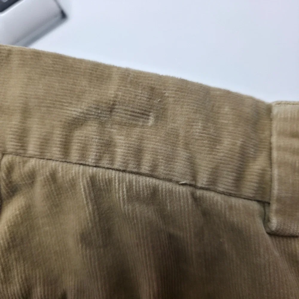 Y2K Banana Republic Pants Mens 36x34 Khaki Corduroy Straight Preppy Work Classic